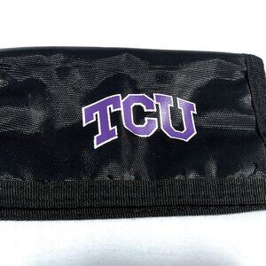 TCU Horned Frogs Nylon ID Card Case Keyring Wallet